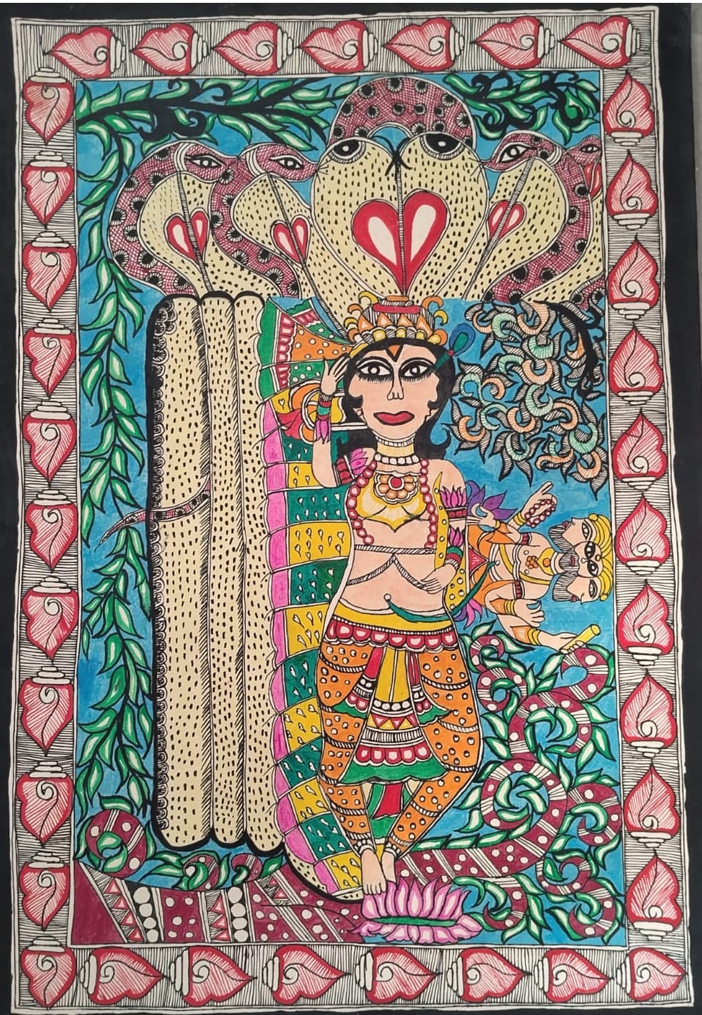 Hand-Painted Silk Scarf